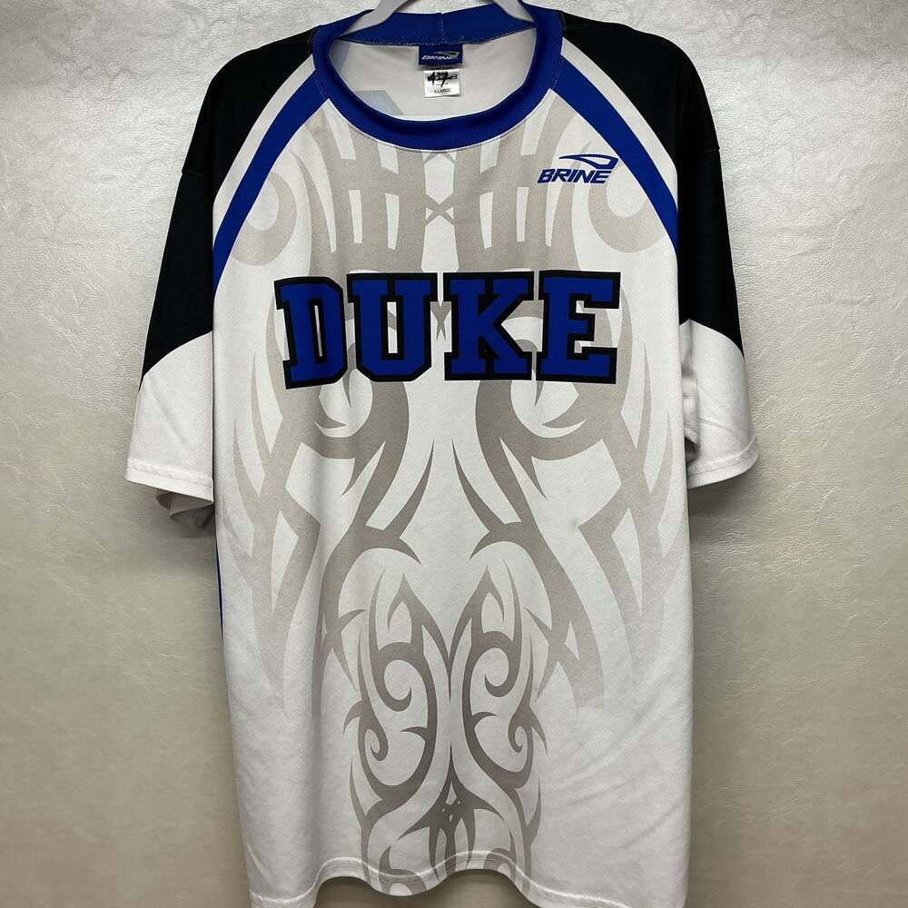 Brine Duke Blue Devils Lacrosse Shooting Shirt Jersey #47 X-Large